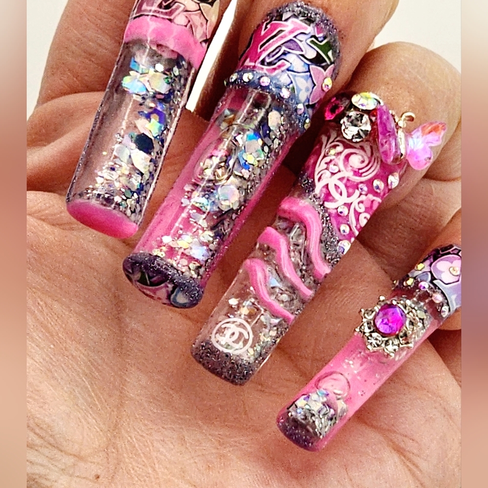 Acrylic Aqua Nails 💅 Set - Picture 12 of 17